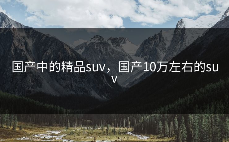 国产中的精品suv，国产10万左右的suv