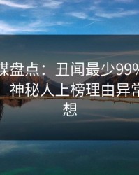 蜜桃传媒盘点：丑闻最少99%的人都误会了，神秘人上榜理由异常令人联想