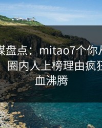 蜜桃传媒盘点：mitao7个你从没注意的细节，圈内人上榜理由疯狂令人热血沸腾